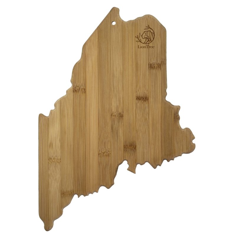 Maine-State-Cutting-Serving-Board-20-7969ME Custom Maine State Cutting & Serving Board with your company logo