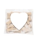 Custom Mini Snack Bag with Large Heart Magnet Pet Fill with your company logo - 1