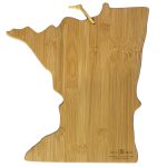 Custom Minnesota State Shaped Cutting & Serving Board w/Artwork by Summer Stokes with your company logo - 2