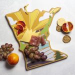 Custom Minnesota State Shaped Cutting & Serving Board w/Artwork by Summer Stokes with your company logo - 6