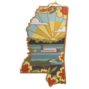 Custom Mississippi State Shaped Serving & Cutting Board w/Artwork by Summer Stokes with your company logo