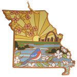 Custom Missouri State Shaped Serving & Cutting Board w/Artwork by Summer Stokes with your company logo