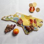 Custom North Carolina State Shaped Cutting & Serving Board w/Artwork by Summer Stokes with your company logo - 5