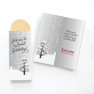 Custom One Color Foil-Stamped Stock Cardinals Sweeter Cards with Sugar Cookies with your company logo