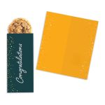 Custom One Color Foil-Stamped Stock Congratulations Sweeter Cards with Oatmeal Raisin Cookies with your company logo - 1