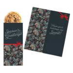 Custom One Color Foil-Stamped Stock Pine Boughs & Berries Sweeter Cards with Oatmeal Raisin Cookies with your company logo - 1