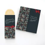 Custom One Color Foil-Stamped Stock Pine Boughs & Berries Sweeter Cards with Sugar Cookies with your company logo - 1