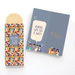 Custom One Color Foil-Stamped Stock Welcome Sweeter Cards with Sugar Cookies with your company logo