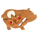 Custom Pig Shaped Cutting & Serving Board with your company logo - 1
