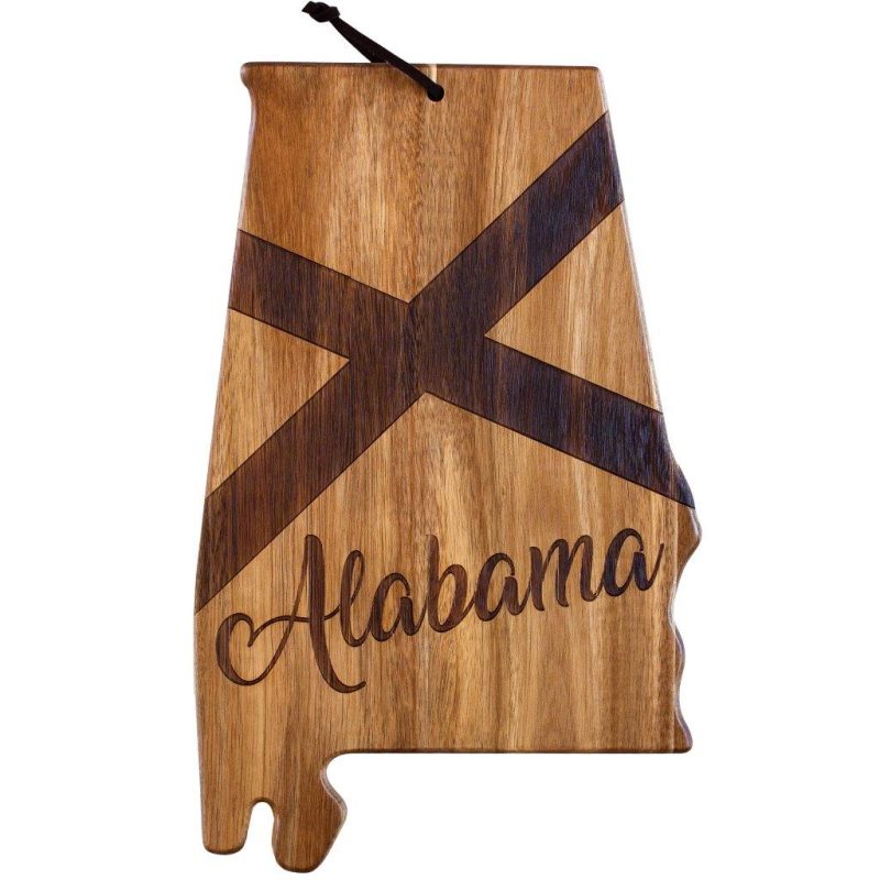 Rock-Branch®-Origins-Series-Alabama-State-Shaped-Wood-Serving-Cutting-Board-20-8173 Custom Rock & Branch® Origins Series Alabama State Shaped Wood Serving & Cutting Board with your company logo