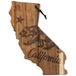 Custom Rock & Branch® Origins Series California State Shaped Cutting & Serving Board with your company logo