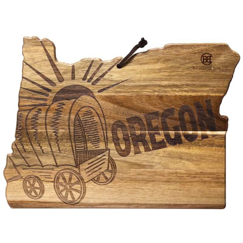 Rock-Branch®-Origins-Series-Oregon-State-Shaped-Cutting-Serving-Board-20-8175 Custom Rock & Branch® Origins Series Oregon State Shaped Cutting & Serving Board with your company logo