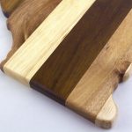 Custom Rock & Branch® Shiplap Series California State Shaped Wood Serving & Cutting Board with your company logo - 3