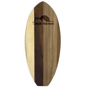 Custom Rock & Branch® Shiplap Series Lil' Surfer Cutting & Serving Board with your company logo