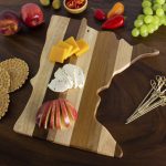 Custom Rock & Branch® Shiplap Series Minnesota State Shaped Wood Serving & Cutting Board with your company logo - 1