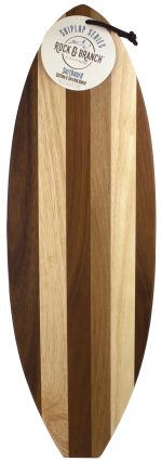 Custom Rock & Branch® Shiplap Series Surfboard Cutting & Serving Board with your company logo - 1