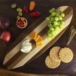 Custom Rock & Branch® Shiplap Series Surfboard Cutting & Serving Board with your company logo - 2