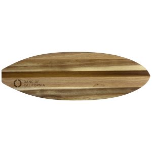 Custom Rock & Branch® Shiplap Series Surfboard Cutting & Serving Board with your company logo