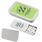 Custom Signature Peppermints In Slider Tin with your company logo