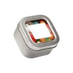 Custom Small Square Window Tin Premium Fill with your company logo - 8