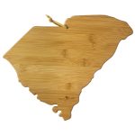 Custom South Carolina State Shaped Cutting & Serving Board w/Artwork by Summer Stokes with your company logo - 2