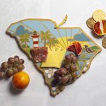 Custom South Carolina State Shaped Cutting & Serving Board w/Artwork by Summer Stokes with your company logo - 6