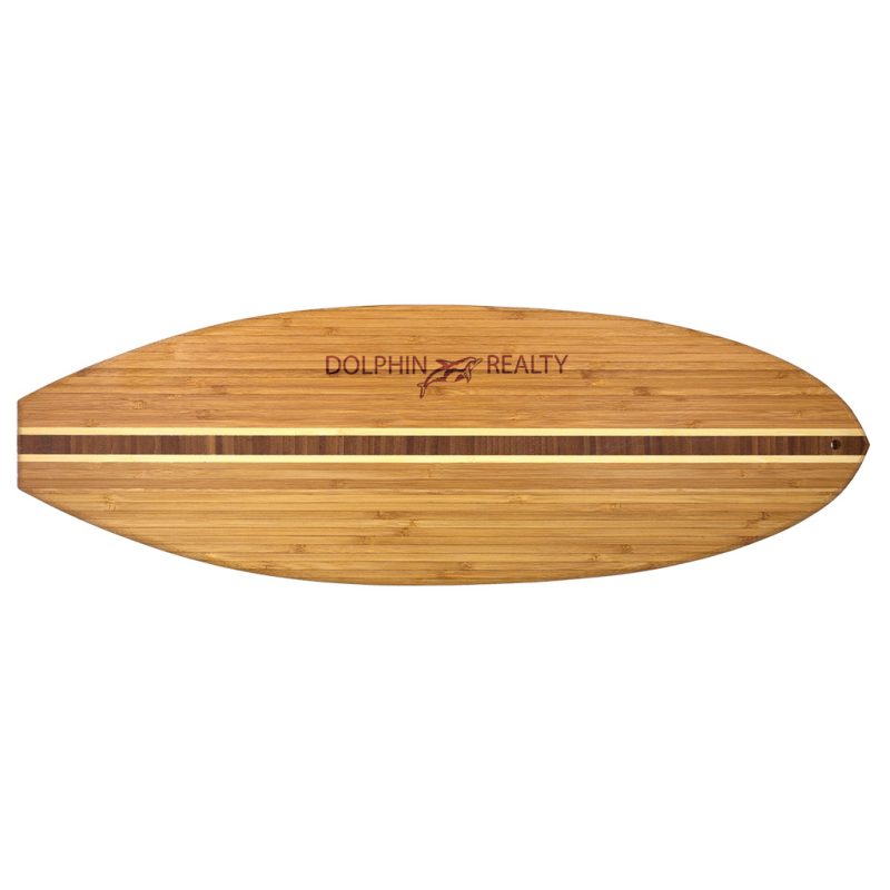 Surfboard-Cutting-Serving-Board-20-7635 Custom Surfboard Cutting & Serving Board with your company logo