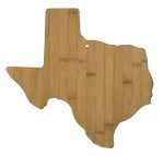 Custom Texas State Bamboo Cutting & Serving Board with your company logo - 1