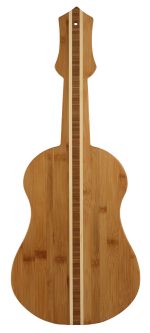 Custom Ukulele/Guitar Shape Bamboo Cutting Board with your company logo - 1
