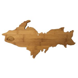 Custom Upper Peninsula State Cutting & Serving Board with your company logo