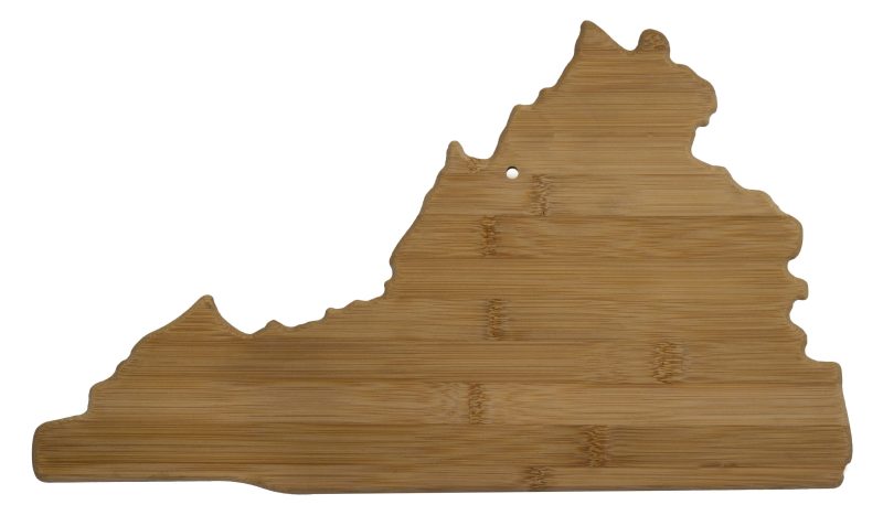 Custom Virginia State Cutting & Serving Board with your company logo - 1