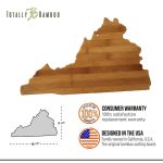 Custom Virginia State Cutting & Serving Board with your company logo - 4