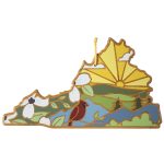 Custom Virginia State Shaped Serving & Cutting Board w/Artwork by Summer Stokes with your company logo