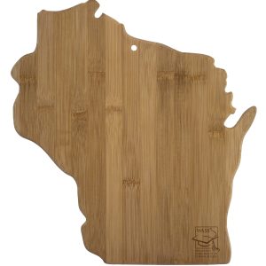 Custom Wisconsin State Cutting & Serving Board with your company logo