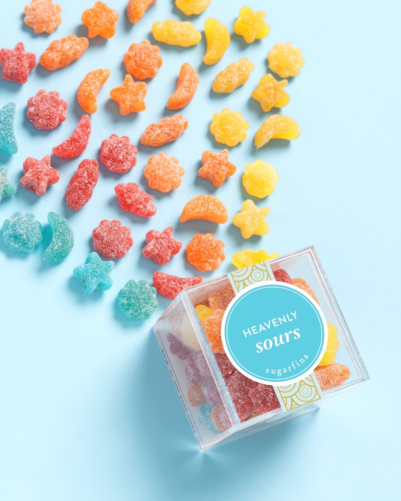 Custom Sugarfina Heavenly Sours Candy Cube Gift Bag - Natural with your company logo - 5