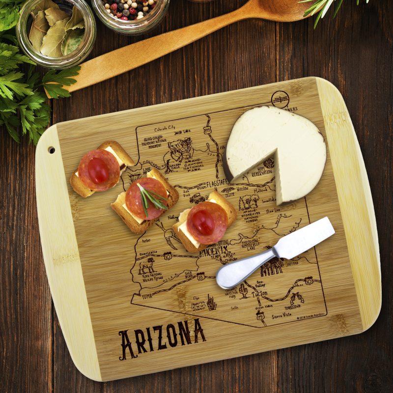 Custom A Slice of Life Arizona Serving & Cutting Board with your company logo - 4