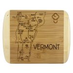 Custom A Slice of Life Vermont Serving & Cutting Board with your company logo