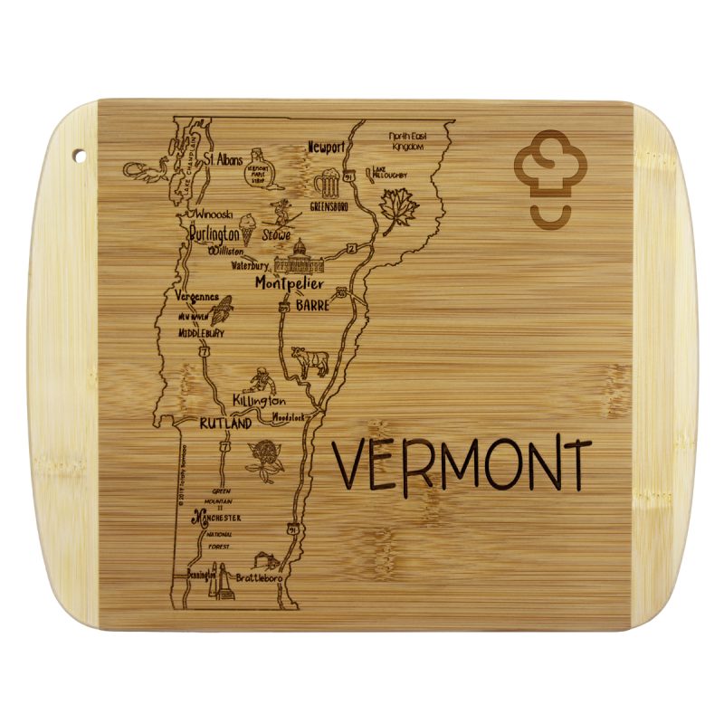 Custom A Slice of Life Vermont Serving & Cutting Board with your company logo