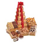 Custom Golden Delights Tower with your company logo