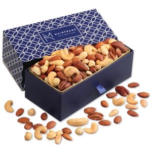 Custom Hidden Treasures with Deluxe Mixed Nuts with your company logo