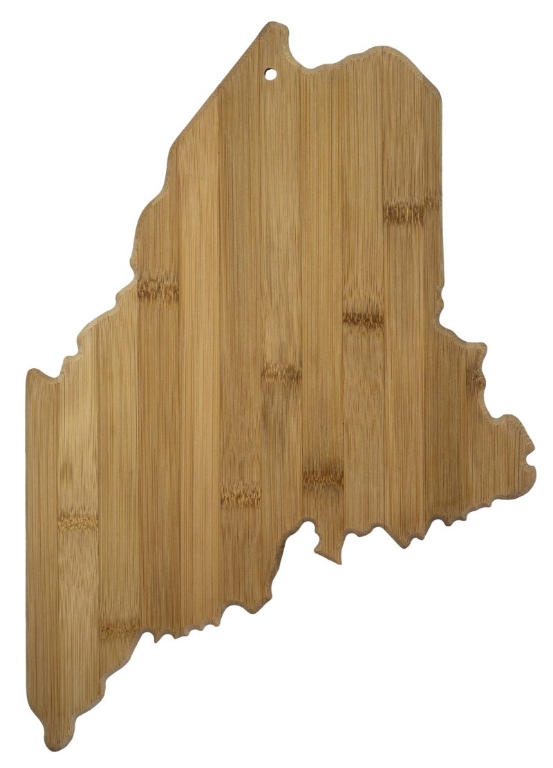 Custom Maine State Cutting & Serving Board with your company logo - 1