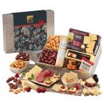 Custom Shelf Stable Snacking Smorgasbord with Pine Boughs & Berries Sleeve with your company logo