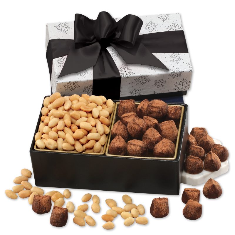 Custom Cocoa Dusted Truffles & Virginia Peanuts with your company logo - 1