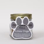 Custom Half Pint Jar with Paw Magnet Pet Fill with your company logo - 3