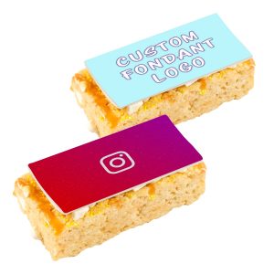 Custom 2" X 4" Handmade Marshmallow Crispy Rice Bar