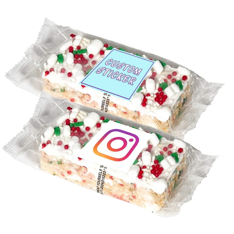 Custom 2" X 4" Handmade Marshmallow Crispy Rice Bar