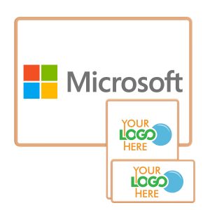 Custom 3"x5" Rectangle Logo Sugar Cookie with your company logo