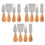 Custom 4- Piece Bamboo Cheese Tool Set with your company logo