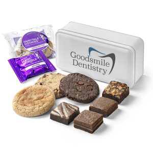 Custom Custom Keepsake 3-Cookie & 4-Morsel Tin with your company logo
