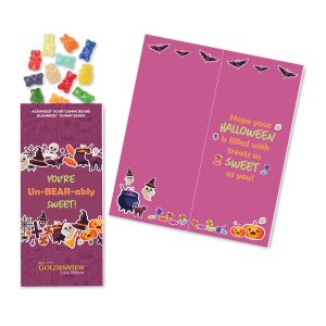 Custom Full-Color Custom Sweeter Cards with Albanese® Sweet and Sour Gummi Bears with your company logo